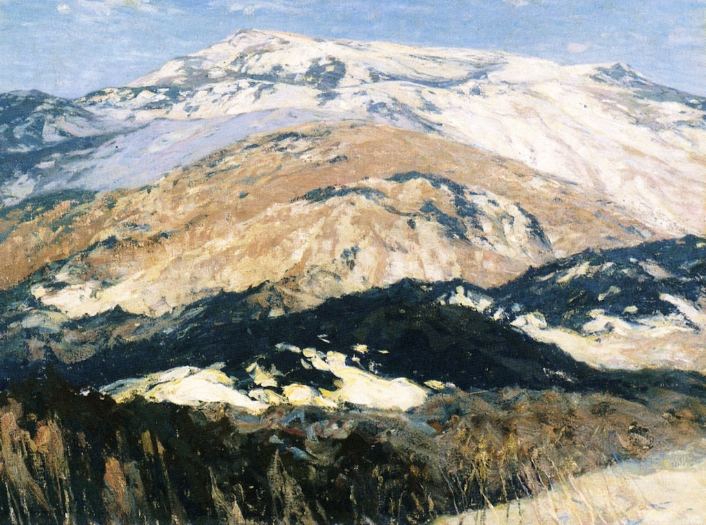 Monadnock, vintage artwork by Charles H. Woodbury, 12x8" (A4) Poster