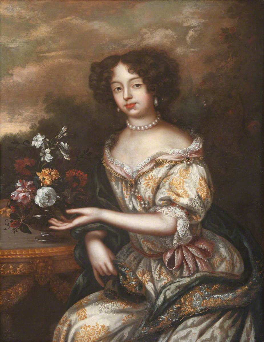 Louise-Renée de Penancoët de Kéroualle, Duchess of Portsmouth, vintage artwork by Henri Gascar, 12x8" (A4) Poster