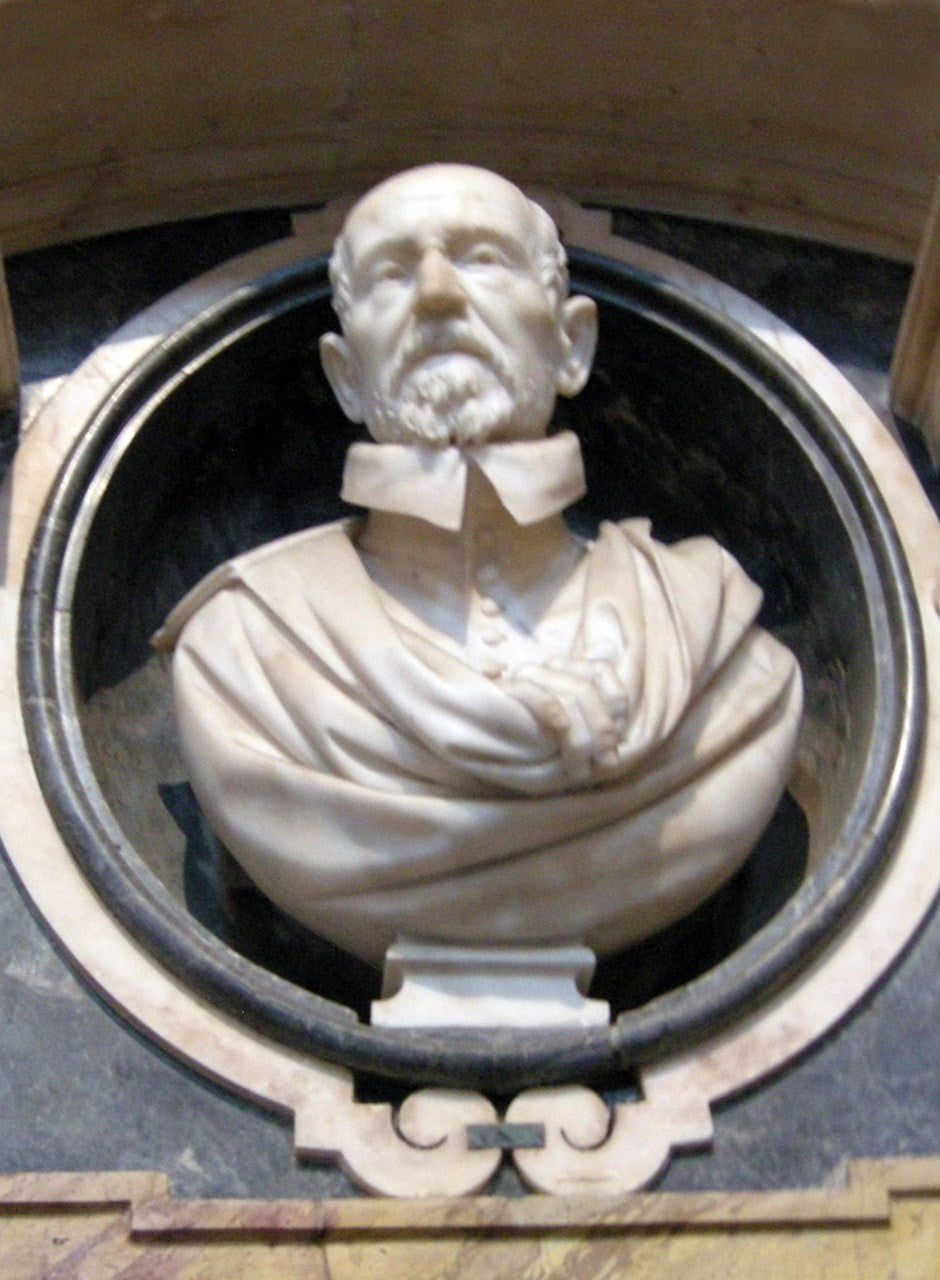 Giovanni Vigevano (bust), vintage artwork by Gian Lorenzo Bernini, 12x8" (A4) Poster