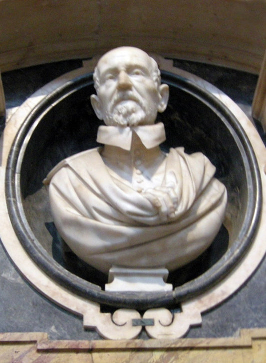 Giovanni Vigevano (bust), vintage artwork by Gian Lorenzo Bernini, 12x8" (A4) Poster
