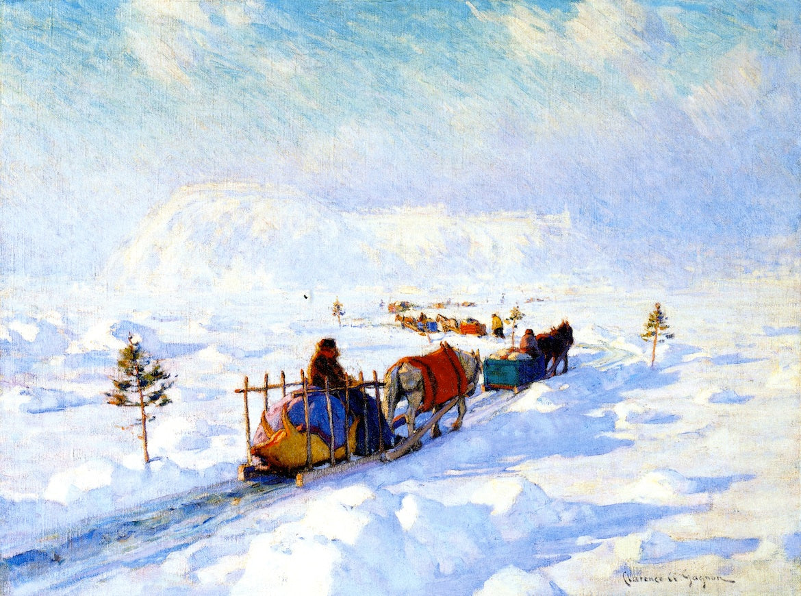 The Ice Bridge, Quebec by Clarence Gagnon,16x12(A3) Poster