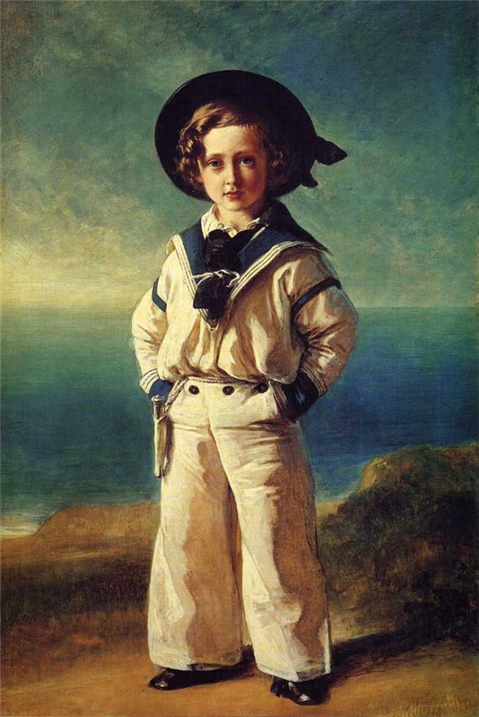 Albert Edward, Prince of Wales, vintage artwork by Franz Xavier Winterhalter, A3 (16x12") Poster Print
