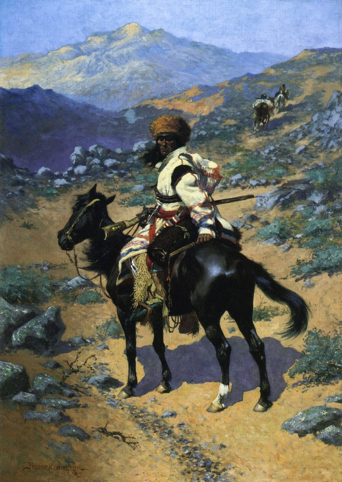 An Indian Trapper by Frederic Remington,A3(16x12")Poster