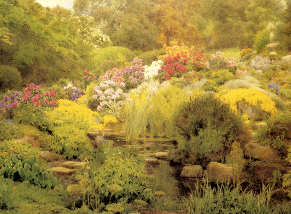 A Watergarden, vintage artwork by George Marks, 12x8" (A4) Poster
