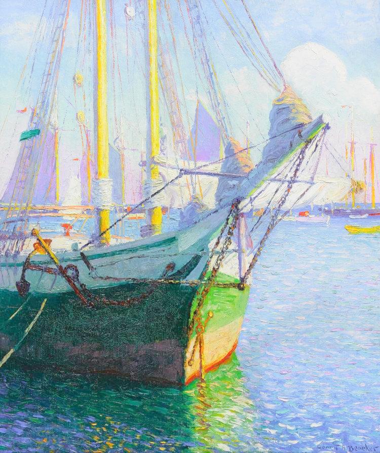 Riding the Tide, Provincetown by Gerrit Albertus Beneker,16x12(A3) Poster