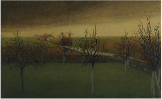 Before Spring, vintage artwork by Valerius de Saedeleer, 12x8" (A4) Poster
