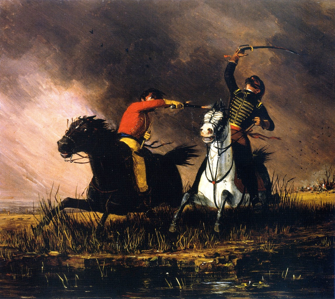 The Trooper, vintage artwork by Charles Deas, A3 (16x12") Poster Print