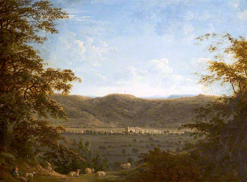 Dursley, Gloucestershire, vintage artwork by Anthony Devis, 12x8" (A4) Poster