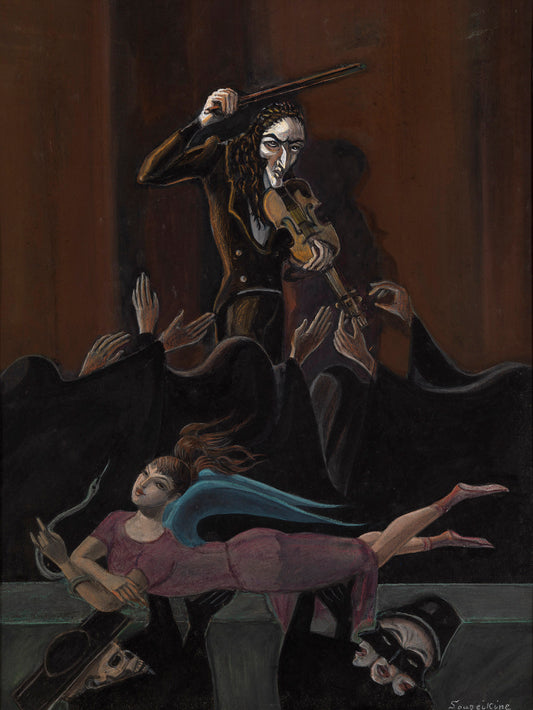  Mise-en-Scène for the Ballet "Paganini" by Sergei Sudeikin,16x12(A3) Poster