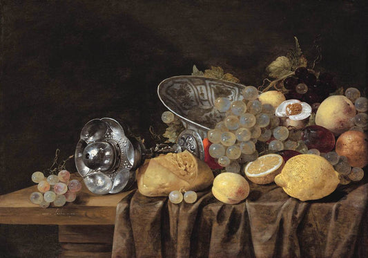 Still-Life, vintage artwork by Carstian Luyckx, 12x8" (A4) Poster
