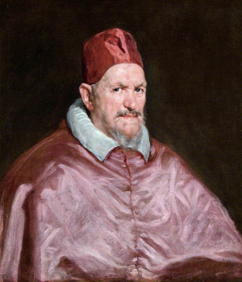 Pope Innocent X, vintage artwork by Diego Velázquez, 12x8" (A4) Poster