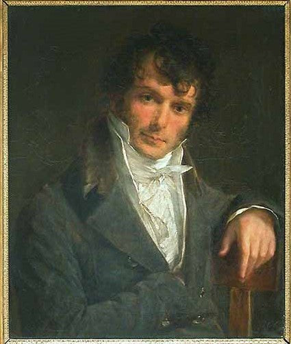 Portrait de Monsieur Vallet, receveur particulier des finances, vintage artwork by Pierre-Paul Prud'hon, 12x8" (A4) Poster