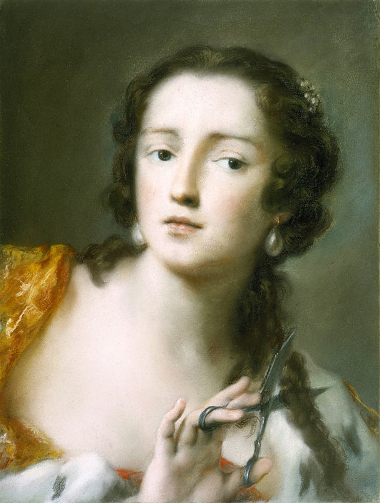 Caterina Sagredo Barbarigo as Berenice, vintage artwork by Rosalba Carriera, 12x8" (A4) Poster