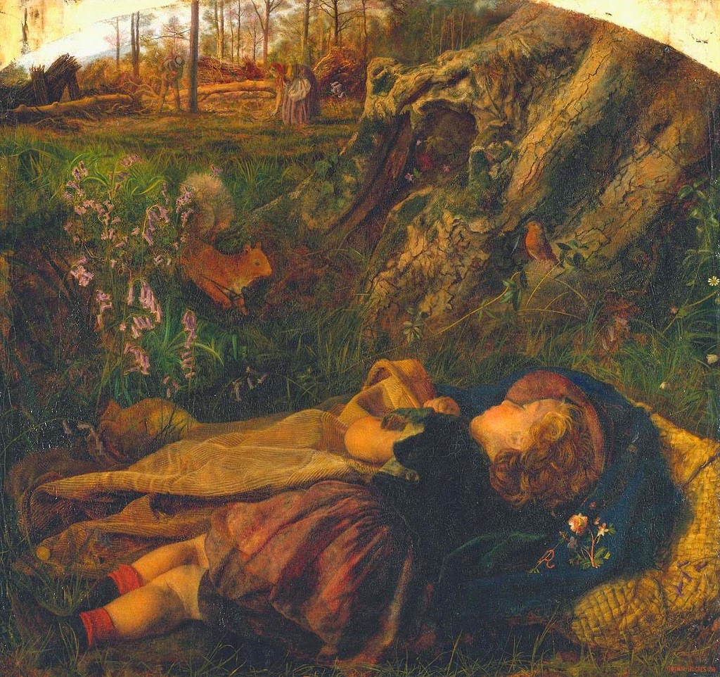 The Woodsman’s Child, vintage artwork by Arthur Hughes, 12x8" (A4) Poster