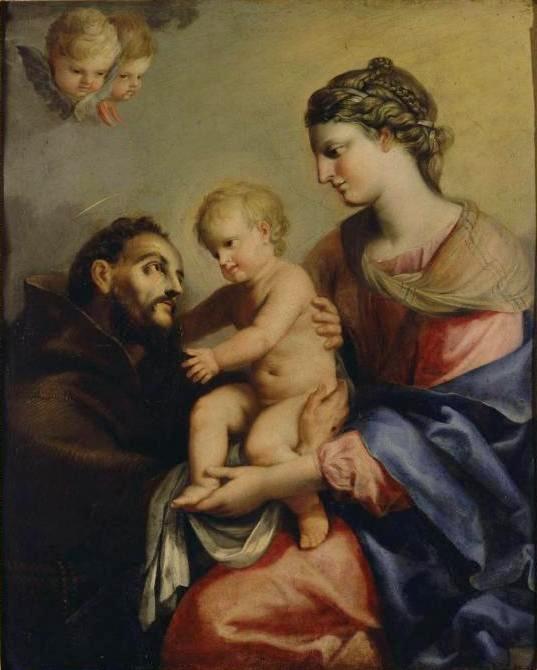 The Ecstasy of St Francis, vintage artwork by Attributed to Pompeo Batoni, 12x8" (A4) Poster