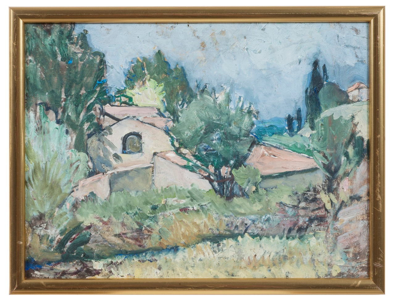 Study from the South of France, vintage artwork by Anna Boberg, 12x8" (A4) Poster