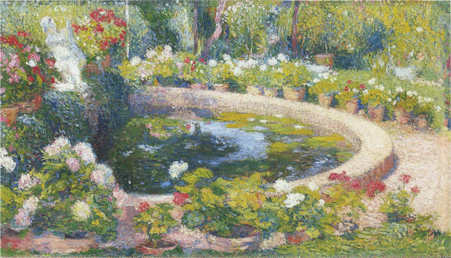 Fountain in the center of the park by Henri Martin,A3(16x12")Poster