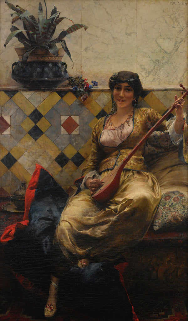 Serenade in the Harem by Ferdinand Max Bredt,A3(16x12")Poster