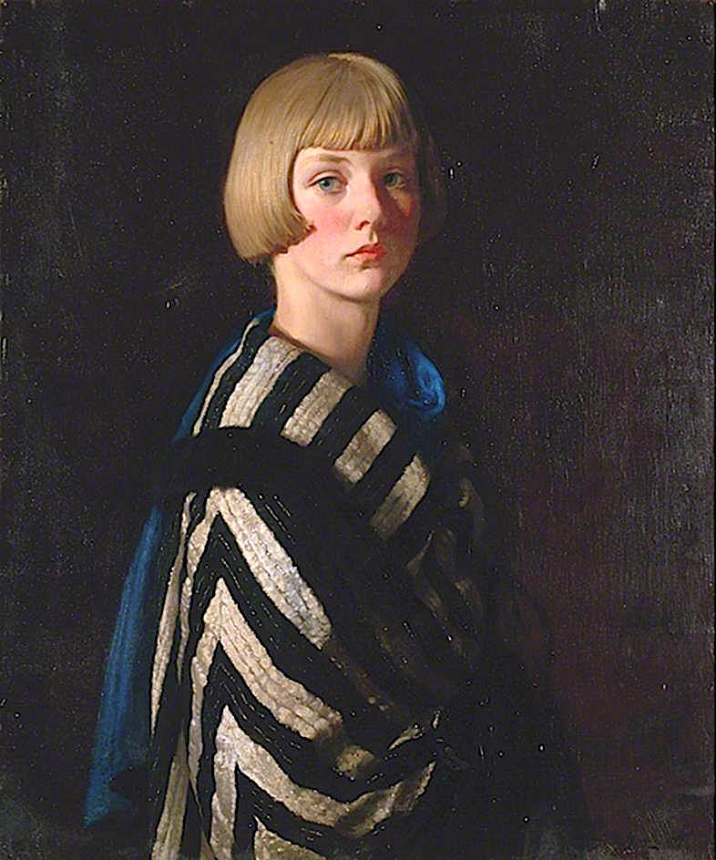Mary Ginnett, vintage artwork by Louis Ginett, 12x8" (A4) Poster
