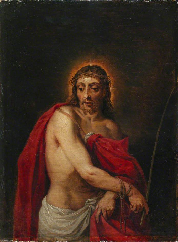 Ecce Homo (after Alessandro Varotari), vintage artwork by David Teniers (II), 12x8" (A4) Poster