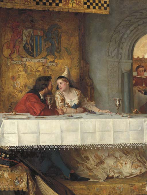 Words of Love, vintage artwork by Philip Hermogenes Calderon, 12x8" (A4) Poster