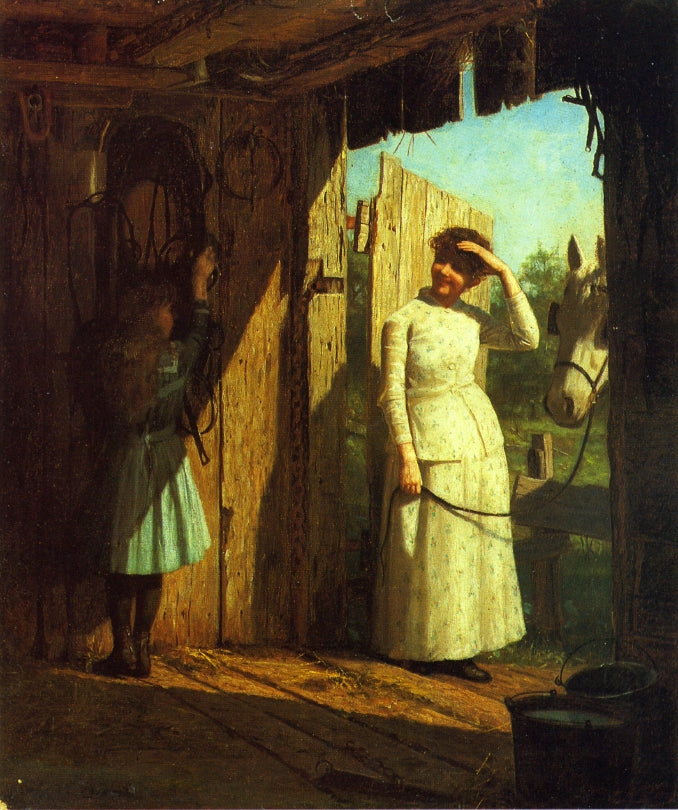 The Tack Room, vintage artwork by De Scott Evans, 12x8" (A4) Poster
