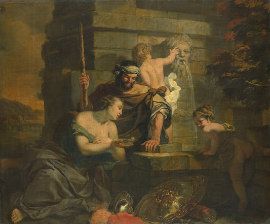 Granida and Daiphilo, vintage artwork by Gerard de Lairesse, 12x8" (A4) Poster