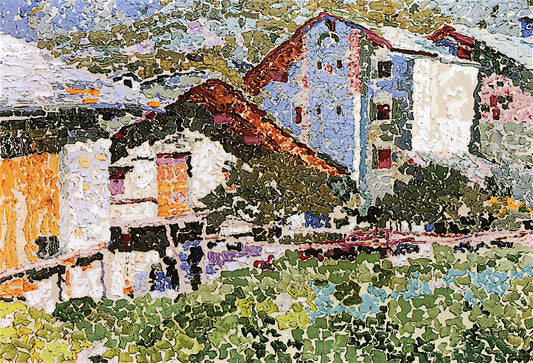 My Birthplace, vintage artwork by Augusto Giacometti, 12x8" (A4) Poster