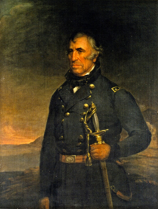 General Zachary Taylor, vintage artwork by Joseph H. Bush, A3 (16x12") Poster Print