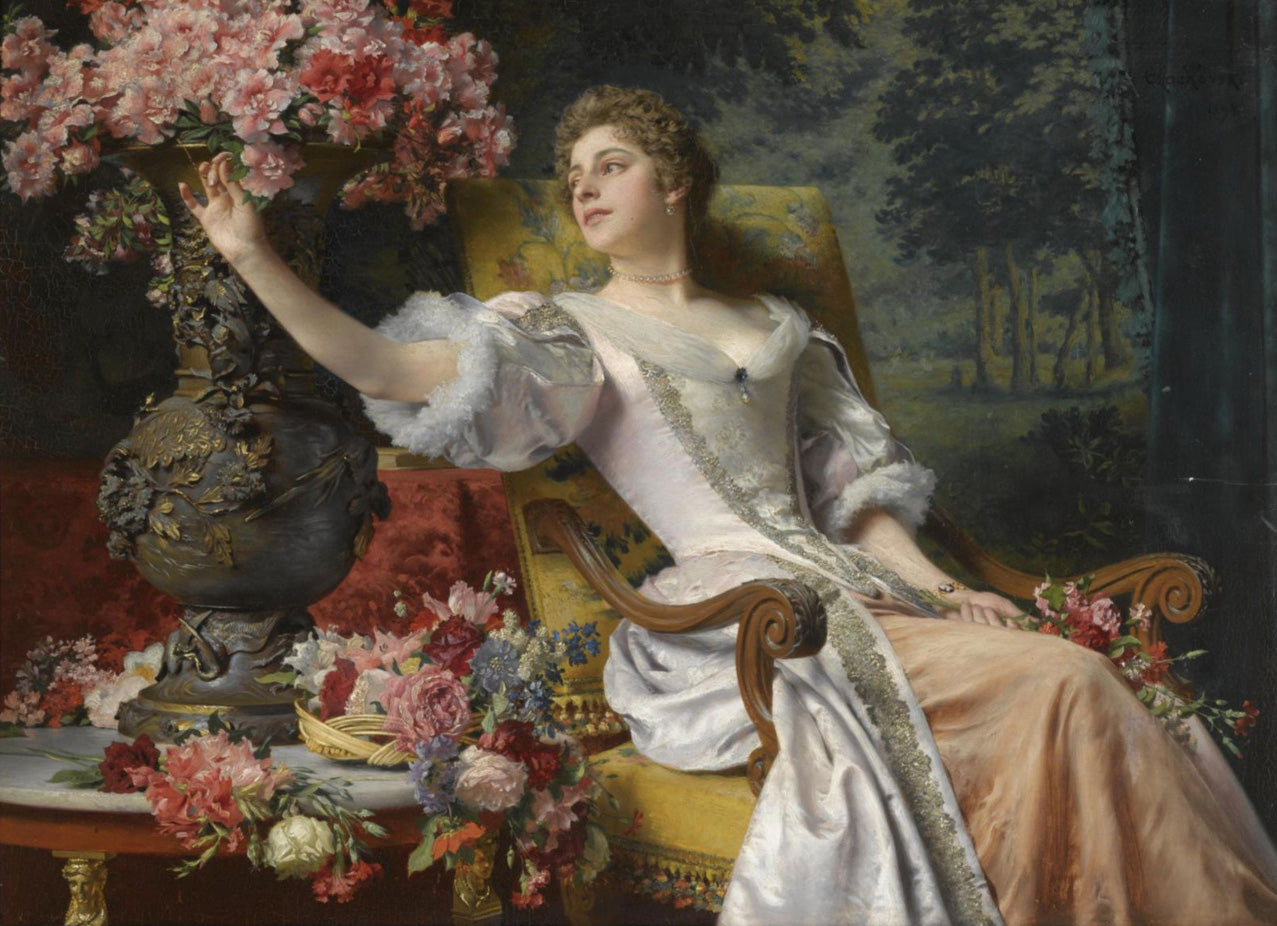 The Blossom of Youth, vintage artwork by Władysław Czachórski, 12x8" (A4) Poster