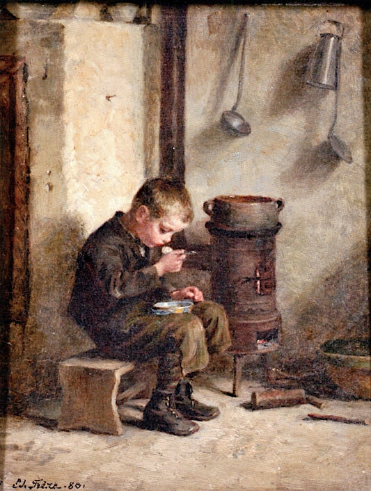A Pit of Porridge, vintage artwork by Pierre Edouard Frère, A3 (16x12") Poster Print
