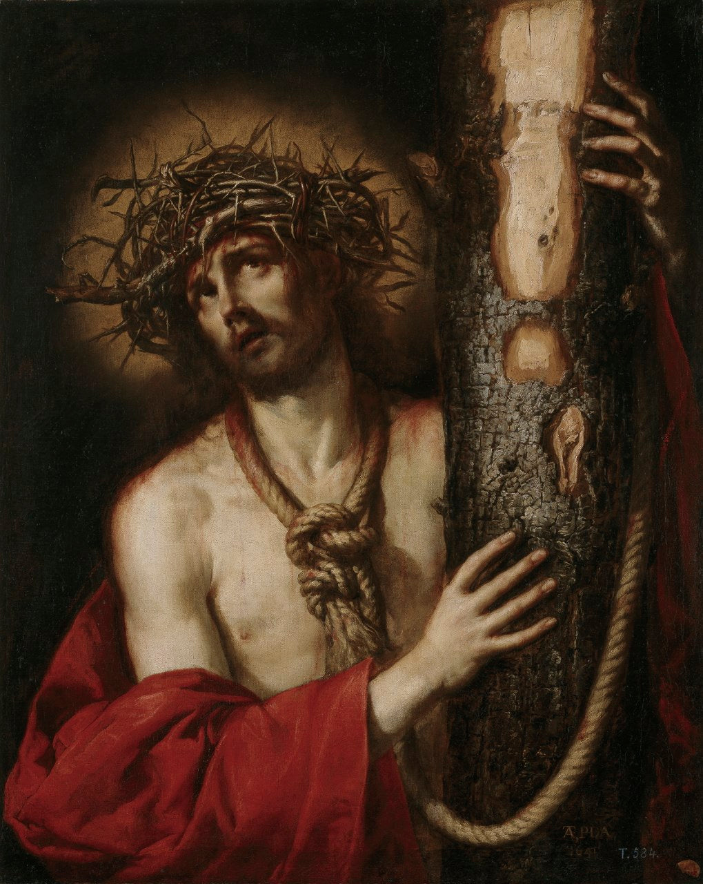 Christ, Man of Sorrows, vintage artwork by Antonio de Pereda, 12x8" (A4) Poster