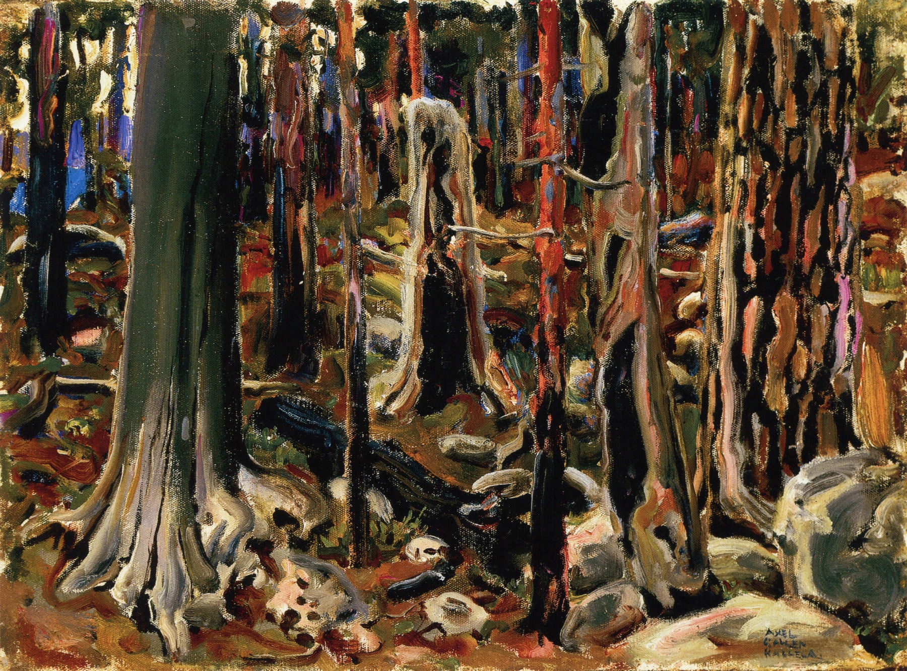 Burnt Forest by Akseli Gallen-Kallela,A3(16x12")Poster
