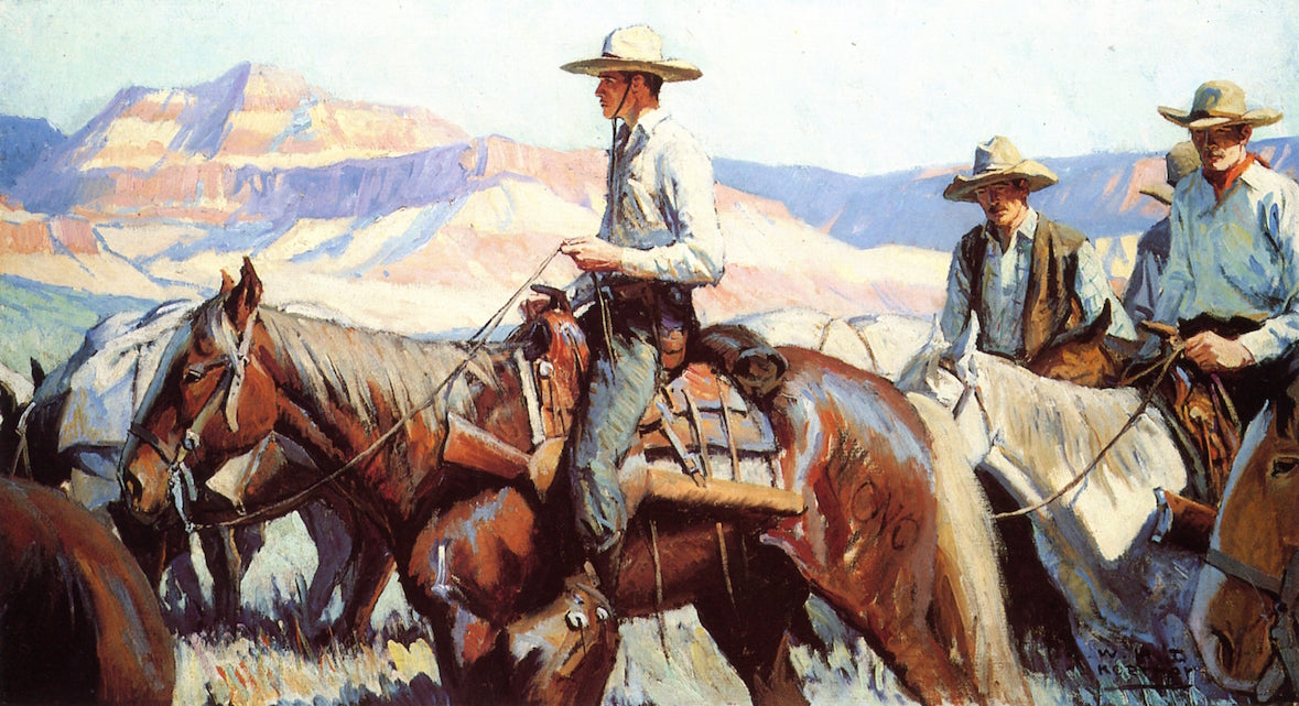 Tall in the Saddle by William Henry Dethlef Koerner,16x12(A3) Poster