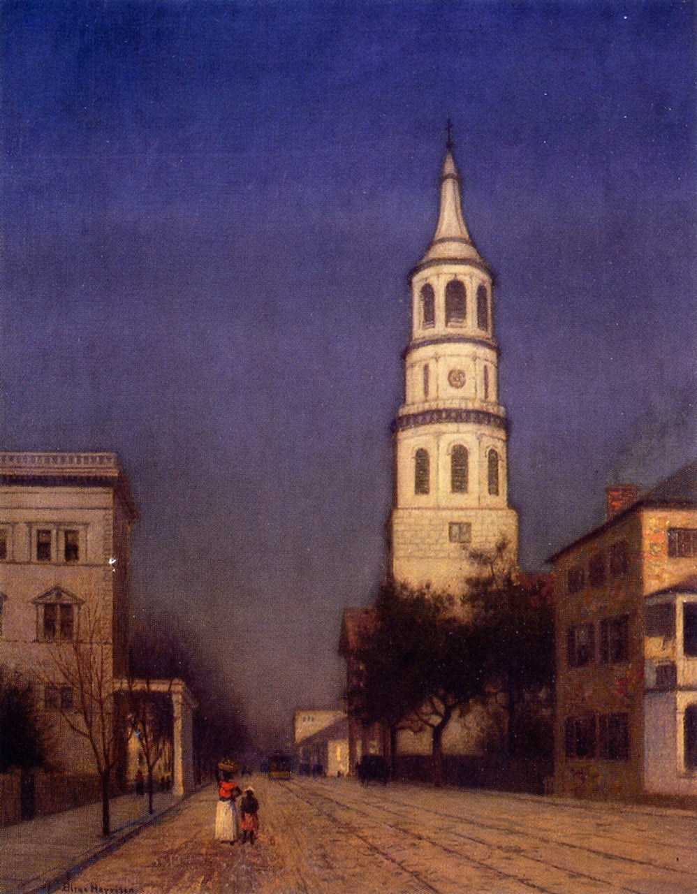 St. Michael's, vintage artwork by Lowell Birge Harrison, 12x8" (A4) Poster