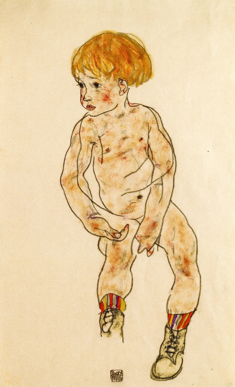 The Artist's Nephew, Anton Peschka, Jr by Egon Schiele,16x12(A3) Poster