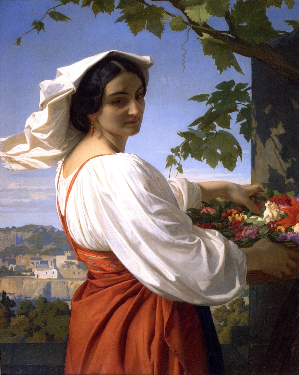 La Chiaruccia, vintage artwork by Alexandre Cabanel, 12x8" (A4) Poster