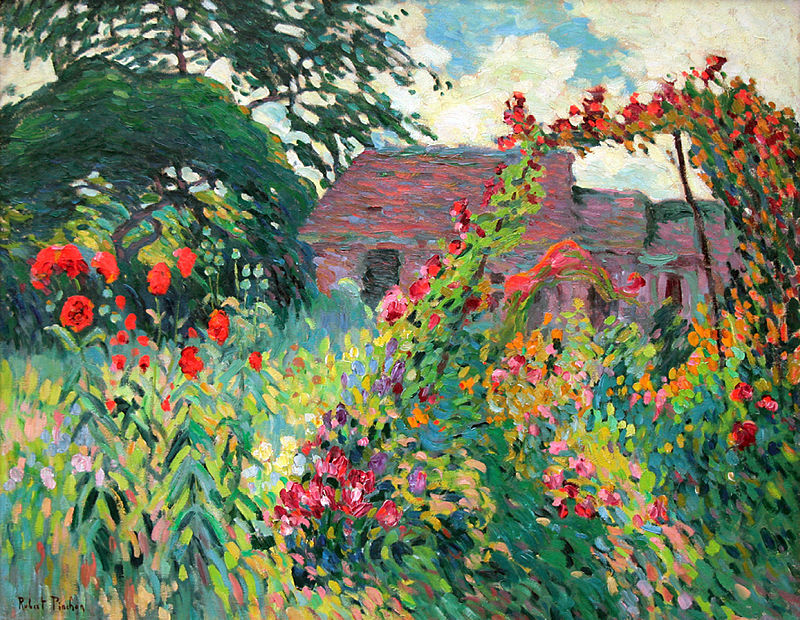The Garden of Poppies by Robert Antoine Pinchon,16x12(A3) Poster