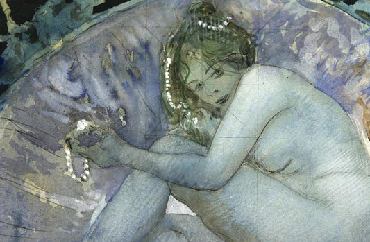 The Pearl in the Shell, vintage artwork by Eduard Veith, 12x8" (A4) Poster