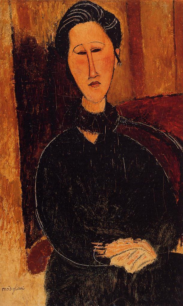 Anna (Hanka) Zabrowska by Amedeo Modigliani,16x12(A3) Poster