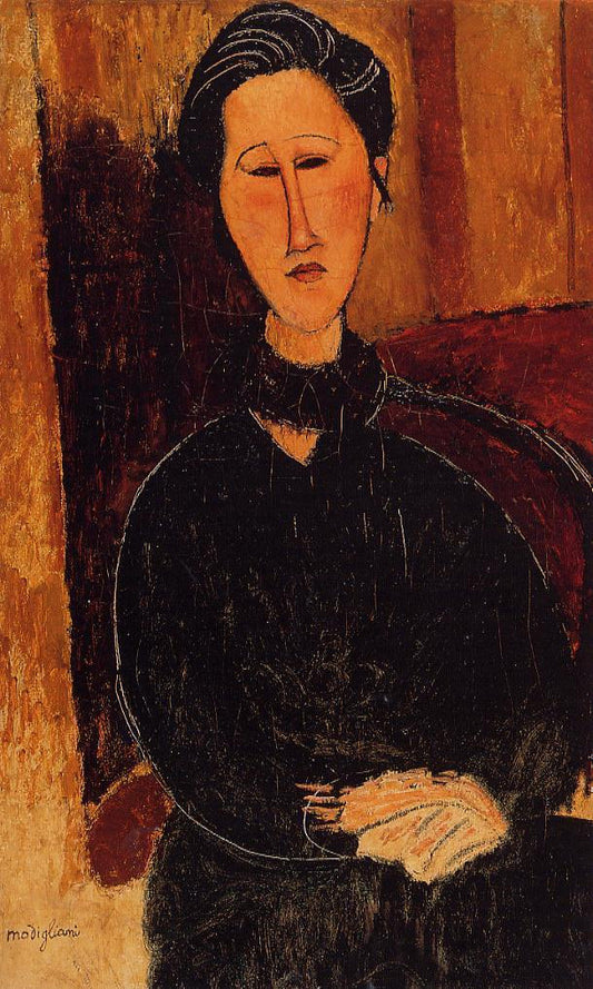 Anna (Hanka) Zabrowska by Amedeo Modigliani,16x12(A3) Poster