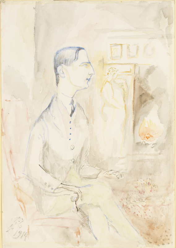 Bertil Reuterskiöld by Nils Dardel,16x12(A3) Poster