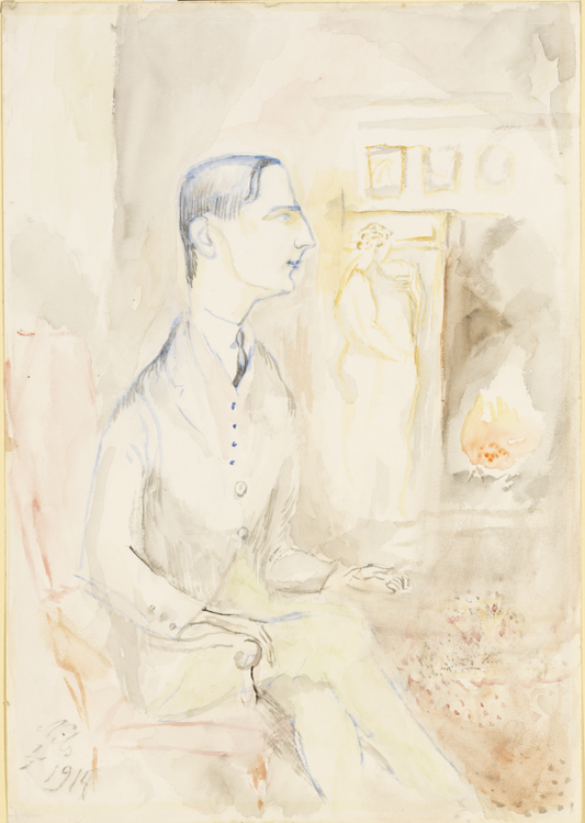 Bertil Reuterskiöld by Nils Dardel,16x12(A3) Poster