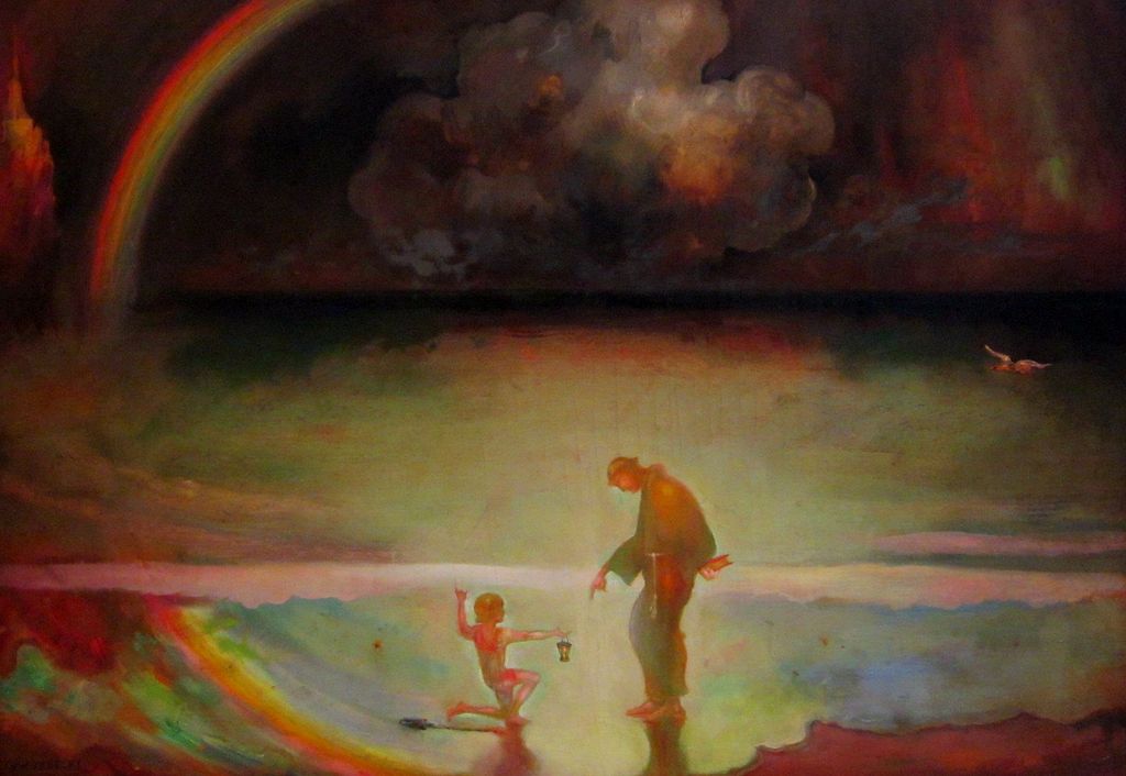 The Dream of St. Augustine by Gustav Gwozdecki,16x12(A3) Poster