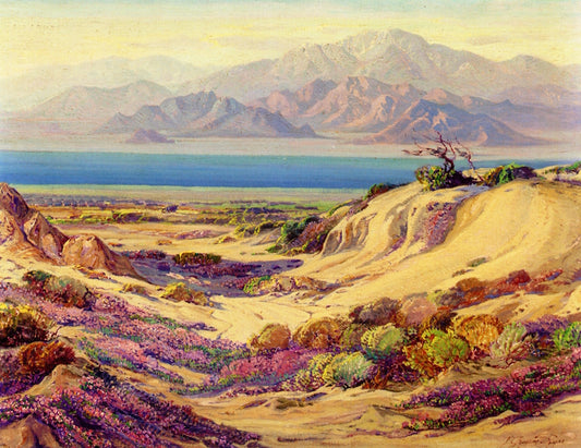 Salton Sea, vintage artwork by Fred Grayson Sayre, 12x8" (A4) Poster