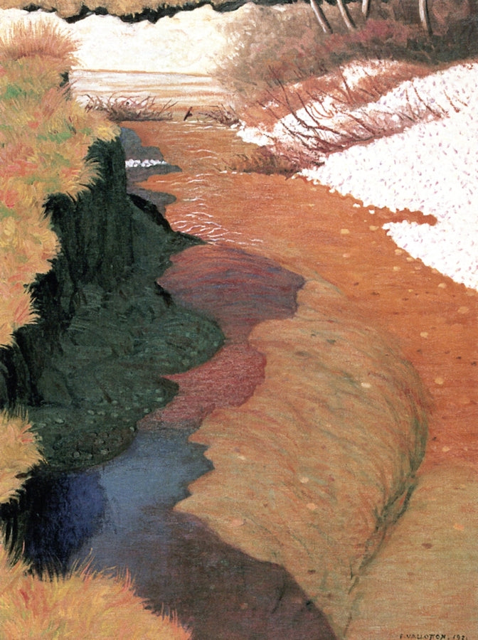 Bird's-Eye View of La Cagne, vintage artwork by Felix Vallotton, 12x8" (A4) Poster