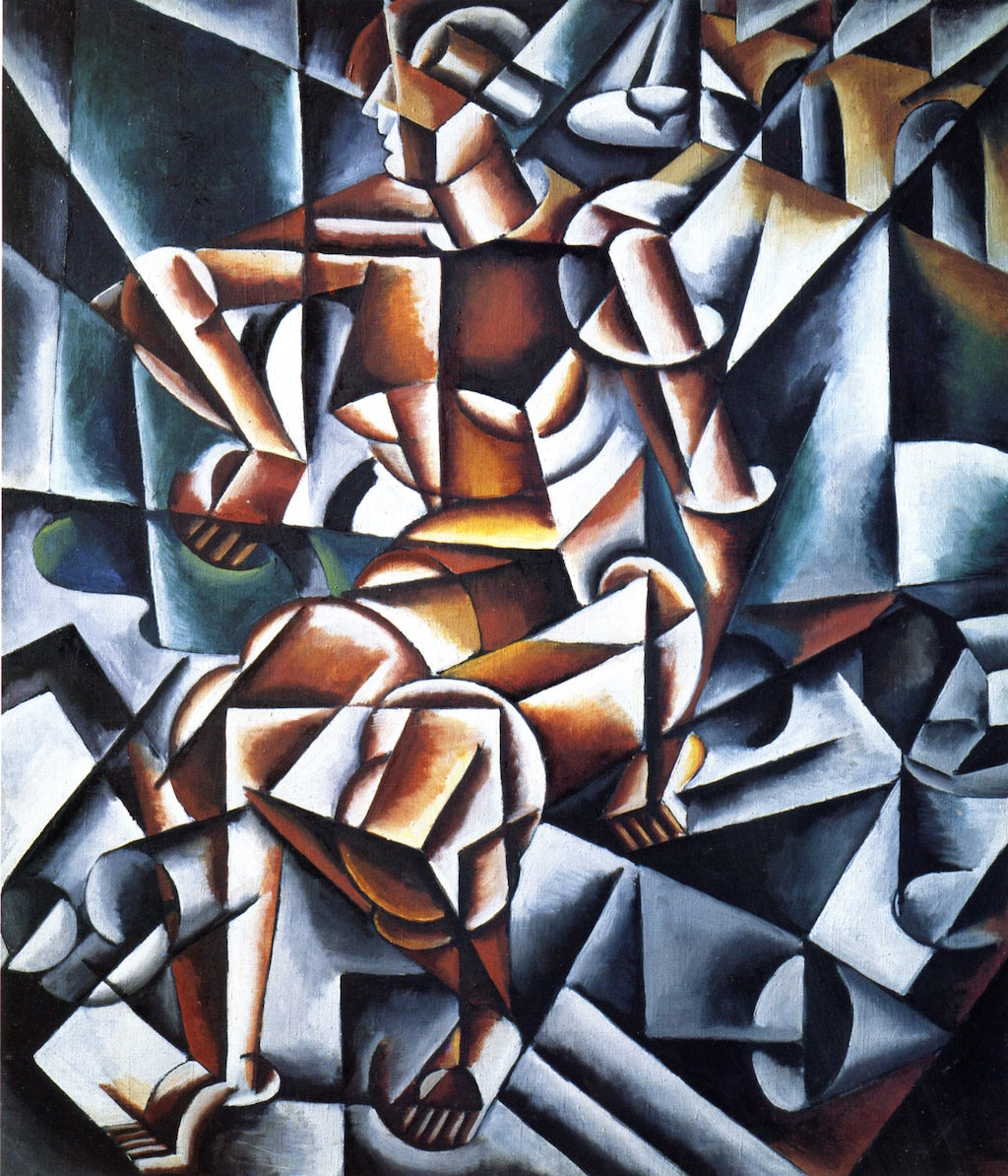 Figure + House + Space by Liubov Popova,16x12(A3) Poster