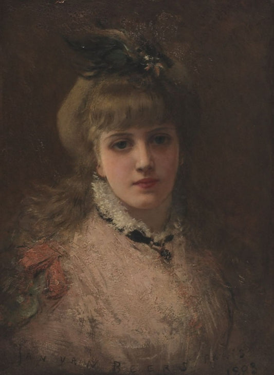 A fair parisienne by Jan van Beers,A3(16x12")Poster