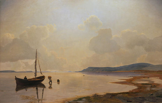 Issefjord, vintage artwork by Vilhelm Kyhn, A3 (16x12") Poster Print