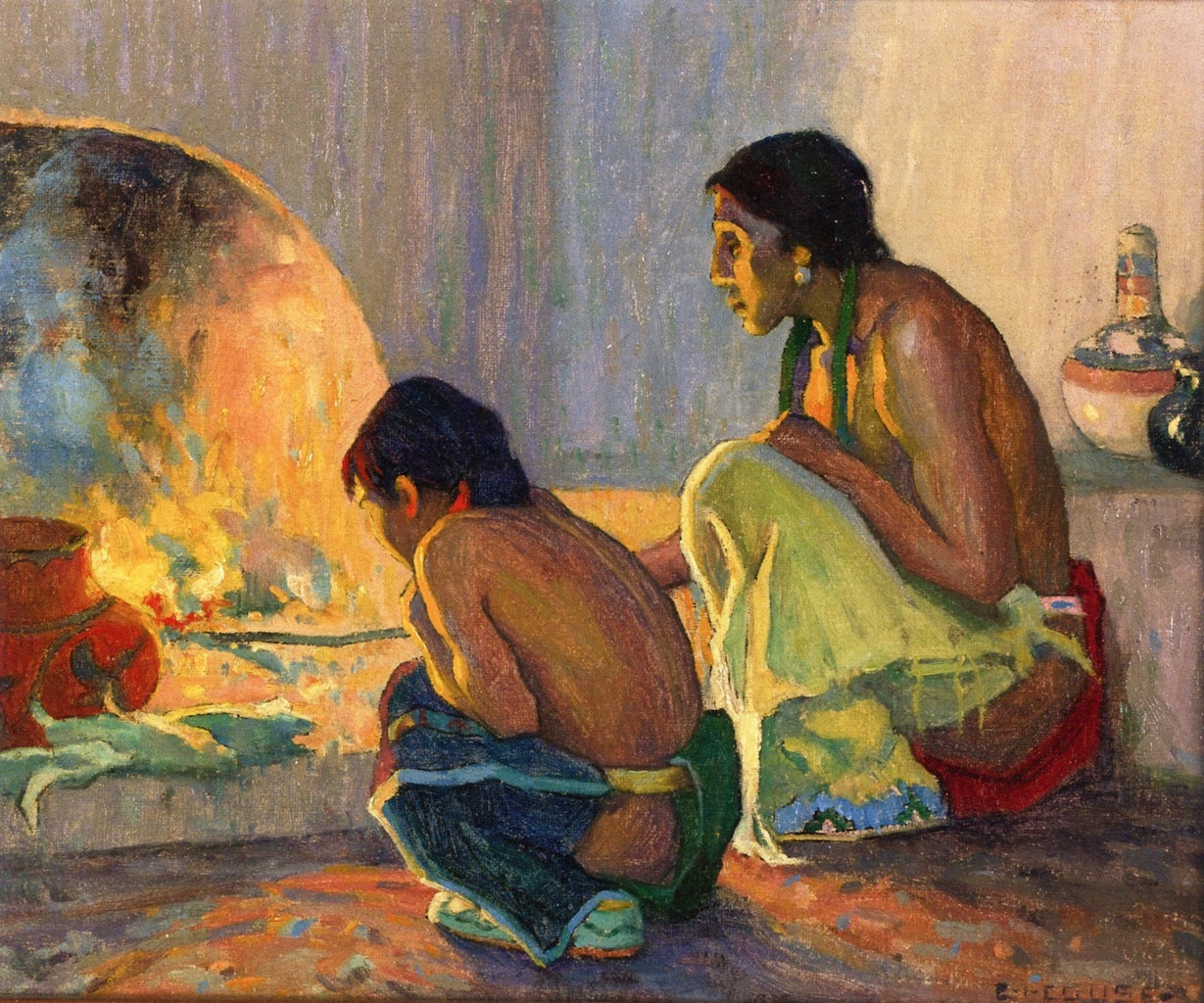 The Evening Meal by Eanger Irving Couse,A3(16x12")Poster